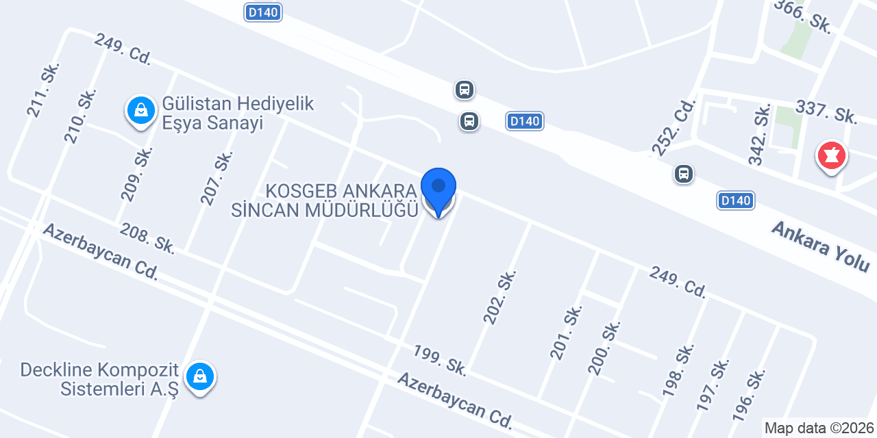 KOSGEB ANKARA SİNCAN MÜDÜRLÜĞÜ konumu