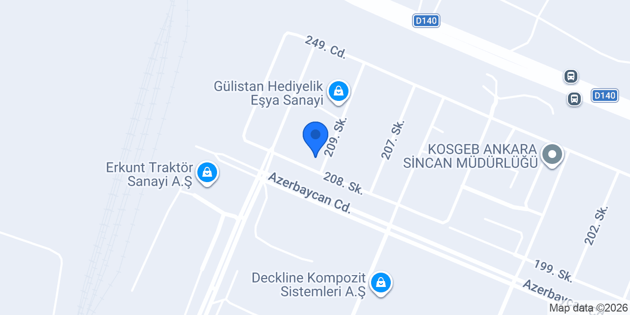Ankara Döküm Sanayi konumu