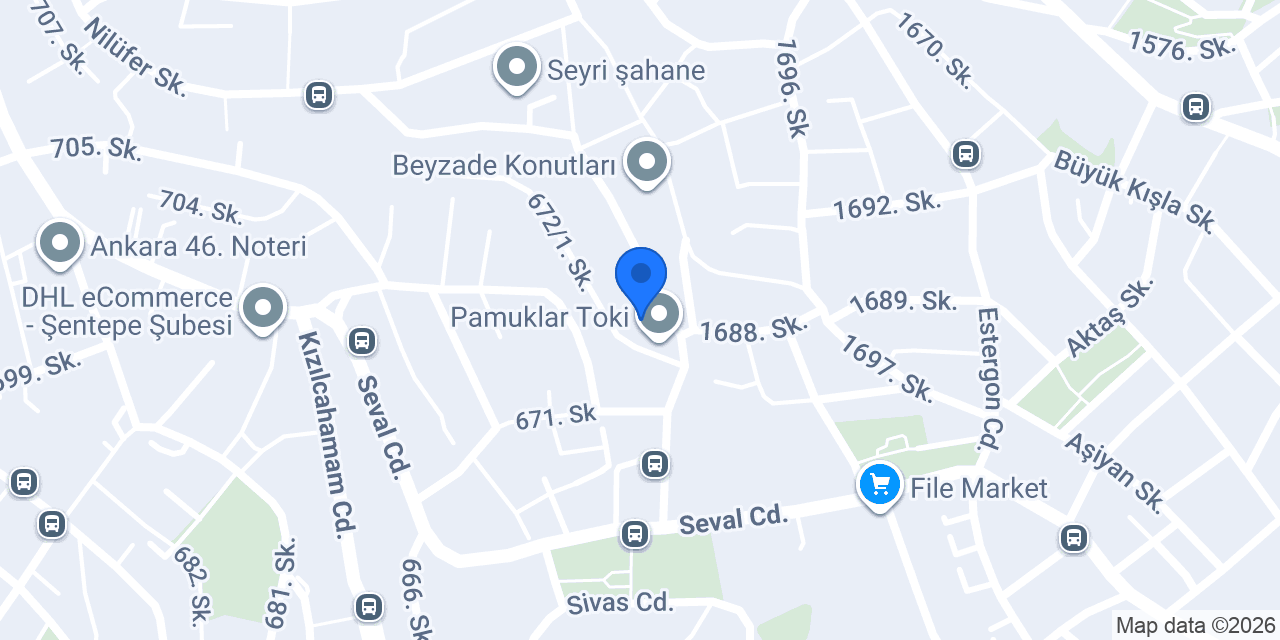 Pamuklar Sitesi konumu