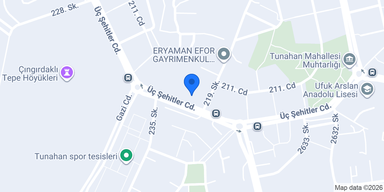 Efor Emlak konumu
