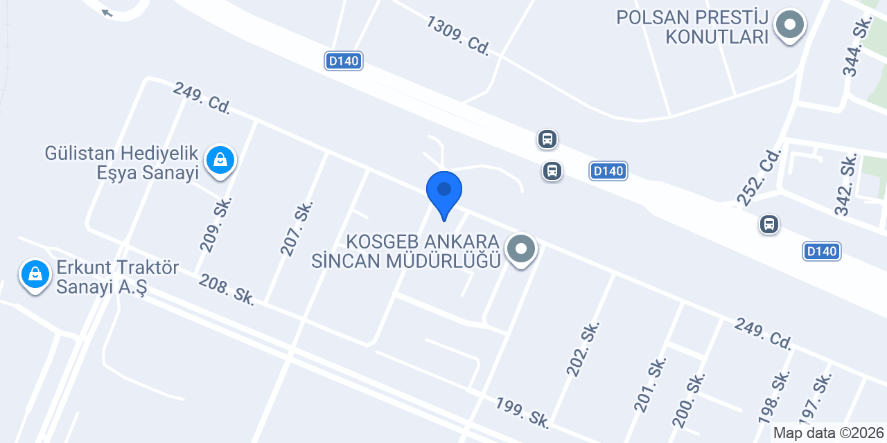 ARS Ahşap Palet konumu