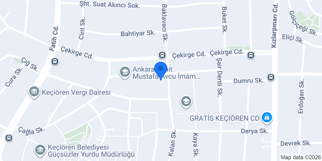 Fevzi Atlıoğlu İlkokulu konumu