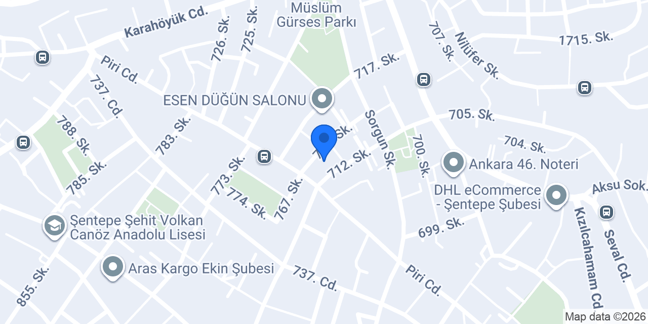 Özçelik Sürücü Kursu konumu