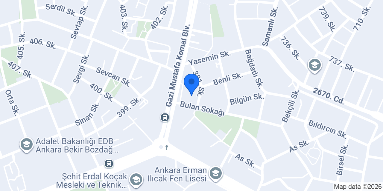 Gülsen bayan kuaförü konumu