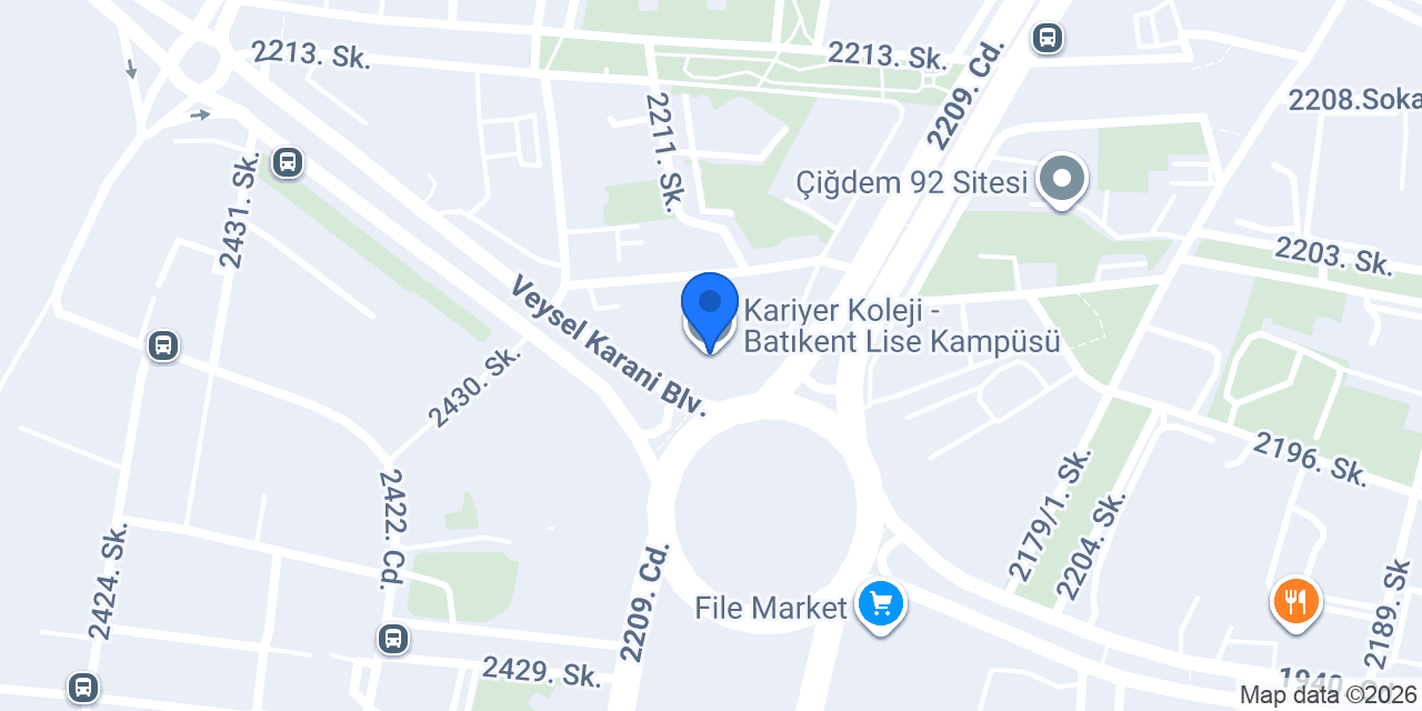 Kariyer Koleji - Batıkent Lise Kampüsü konumu