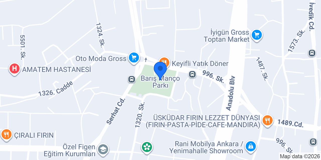 Barış Manço Parkı konumu