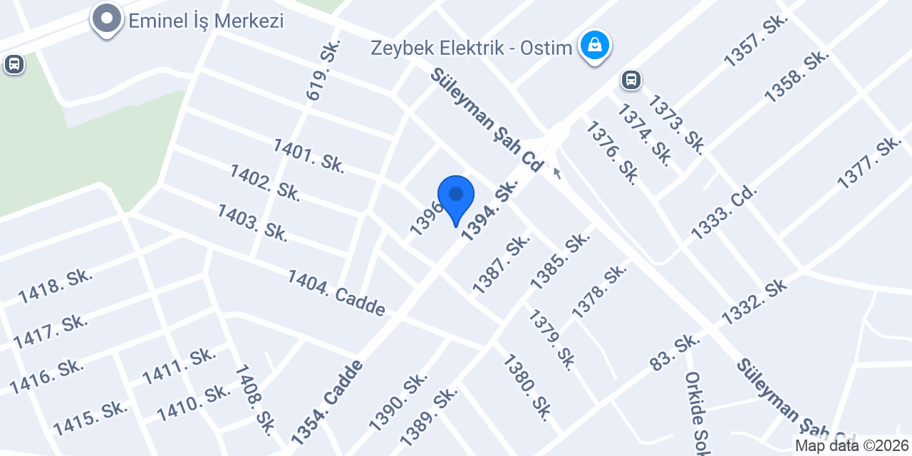 Megeteks İş Elbiseleri konumu