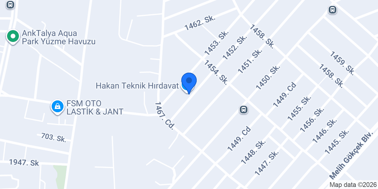 Hakan Teknik Hırdavat konumu