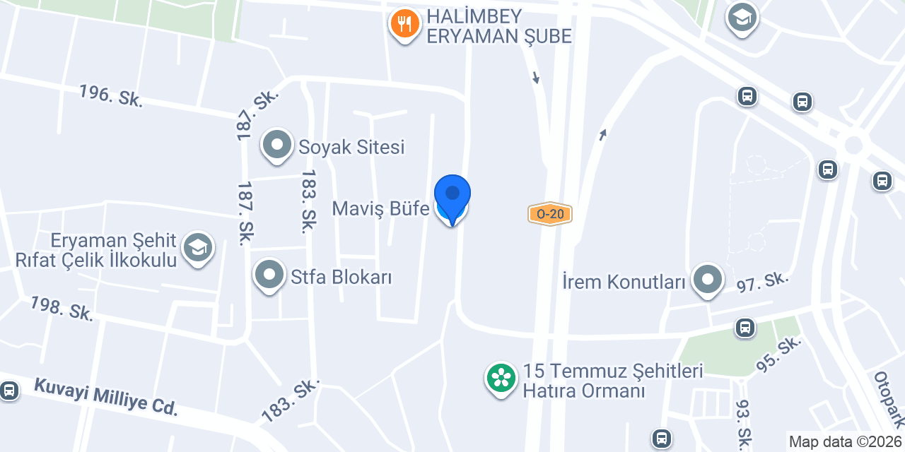 Maviş Büfe konumu