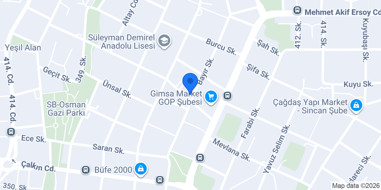 Ensar Ticaret konumu