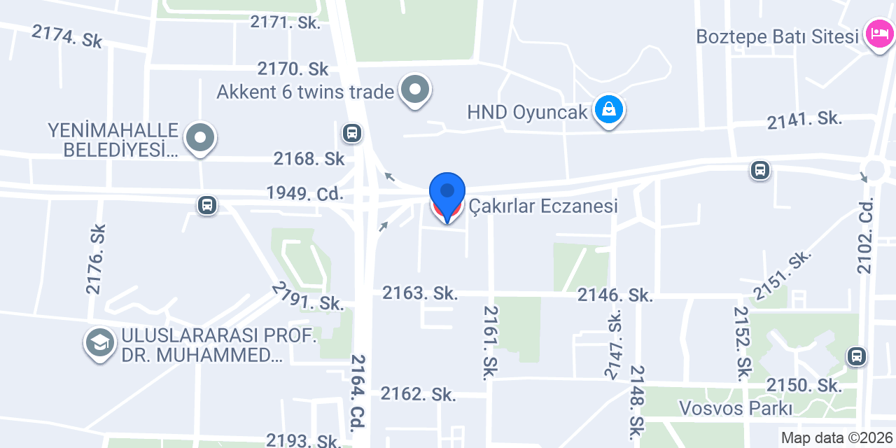 Çakırlar Eczanesi konumu