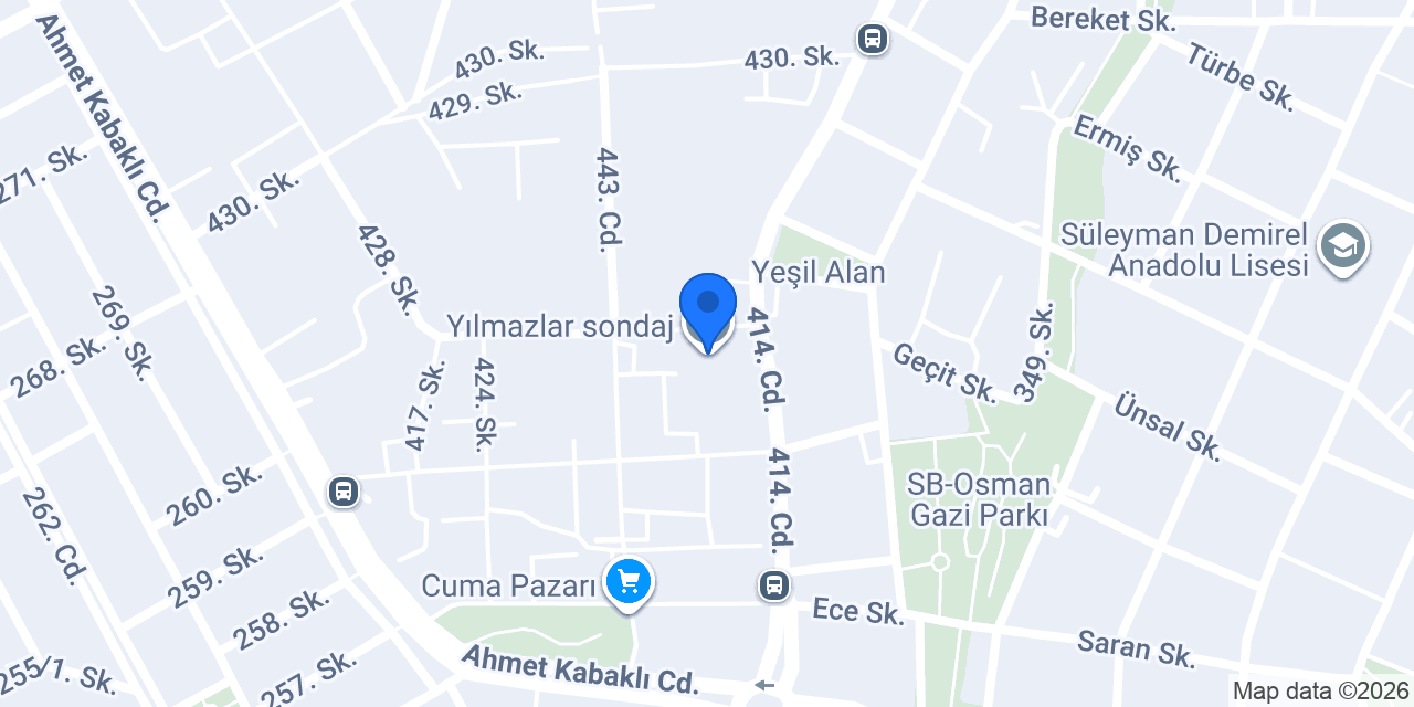 Yılmazlar sondaj konumu