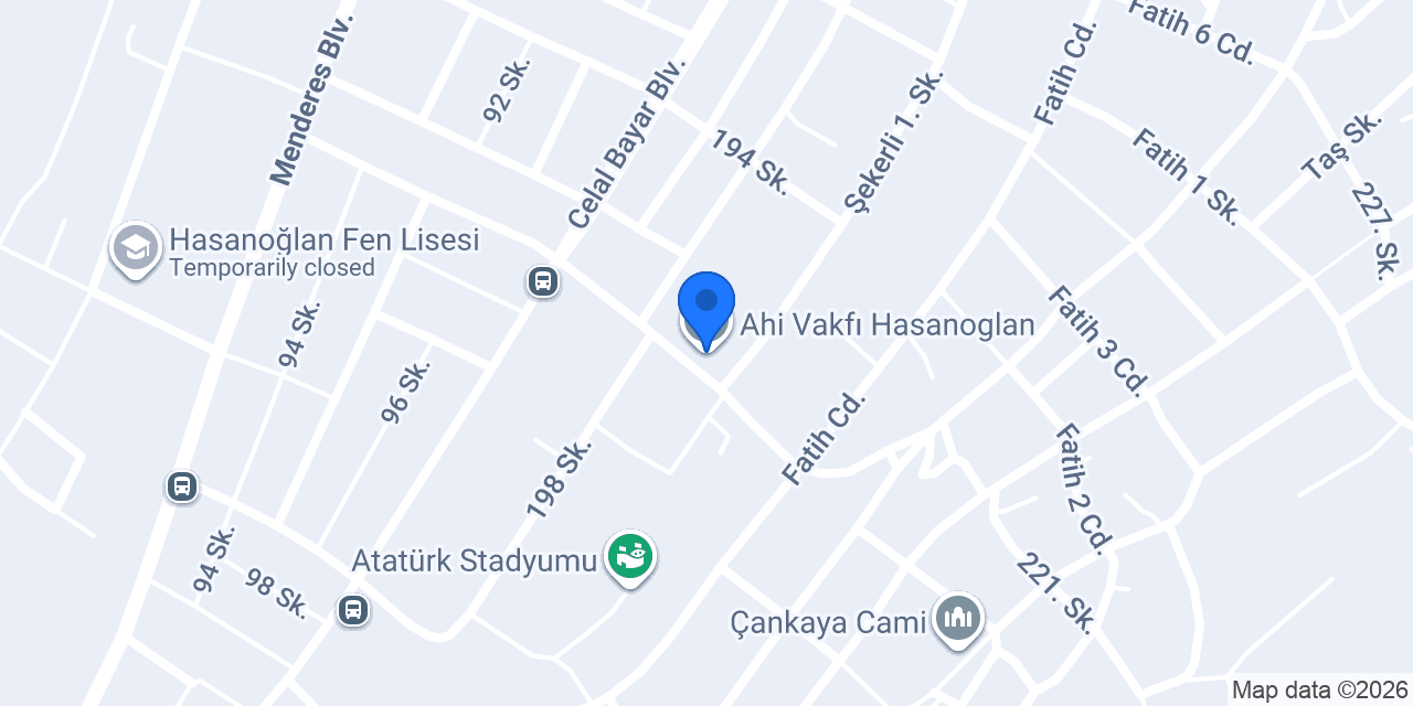 Ahi Vakfı Hasanoglan konumu