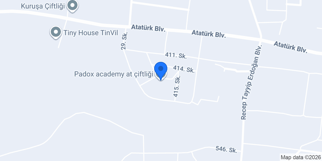Padox academy at çiftliği konumu