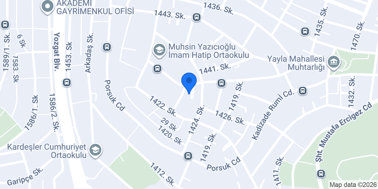 Aslanoğlu tesisat doğalgaz konumu