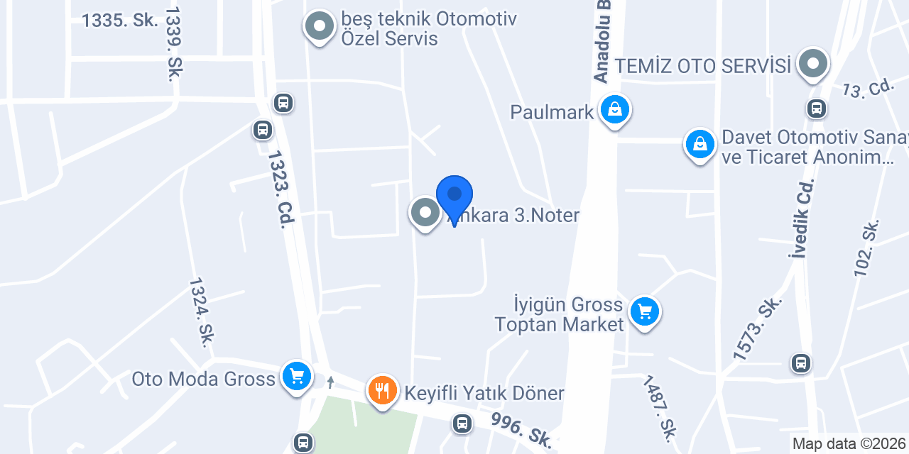 Aura İvedik konumu