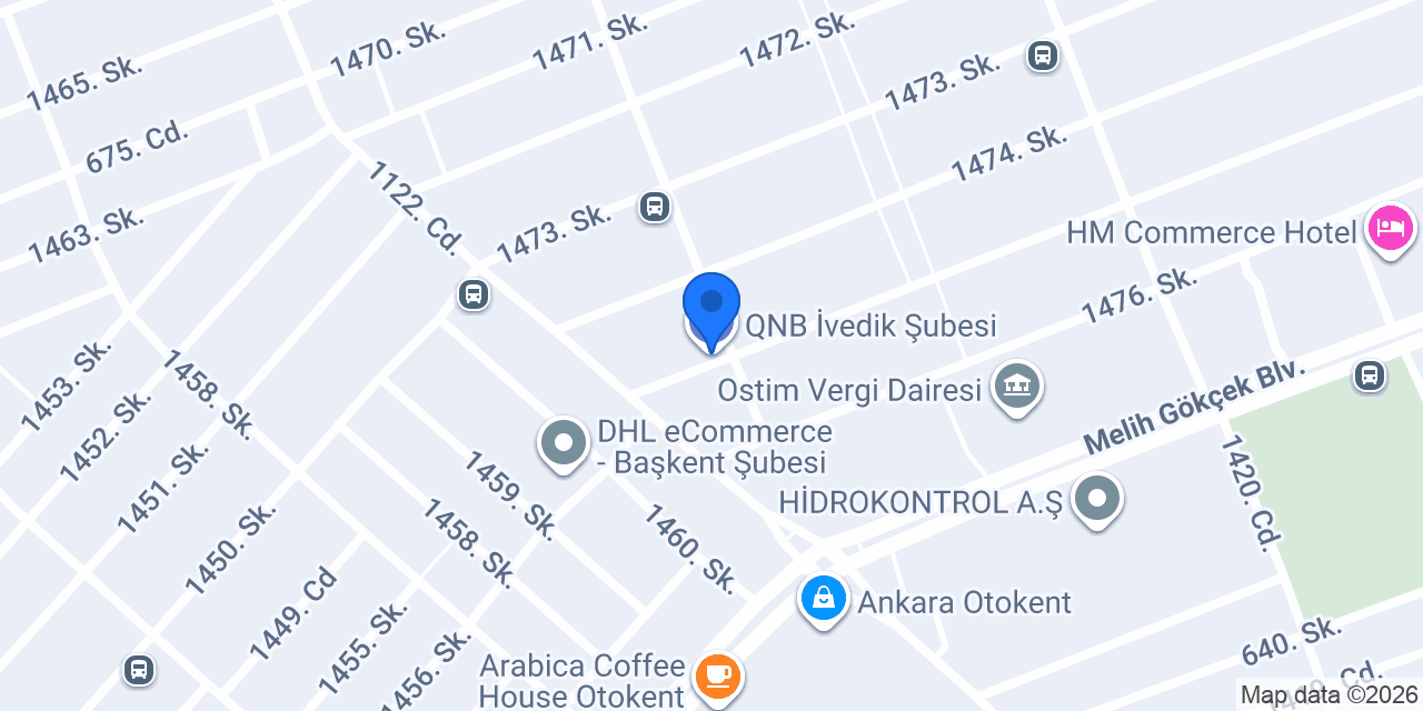 QNB İvedik Şubesi konumu