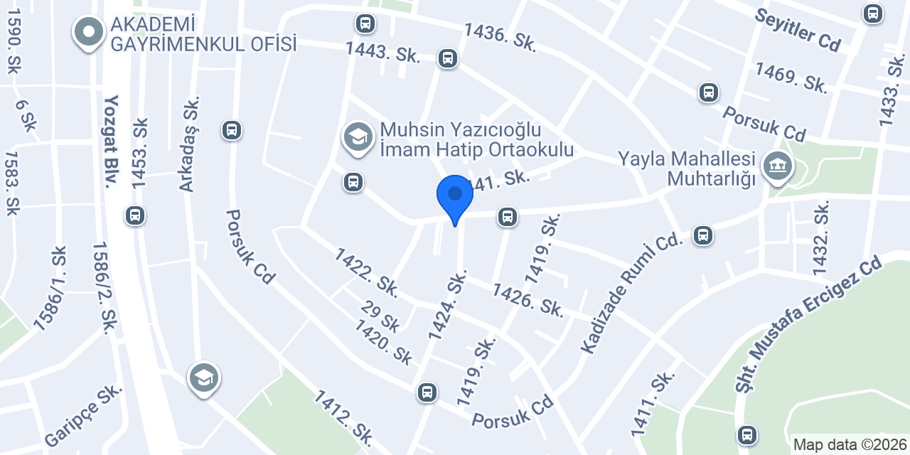 Öz Melek Eczanesi konumu