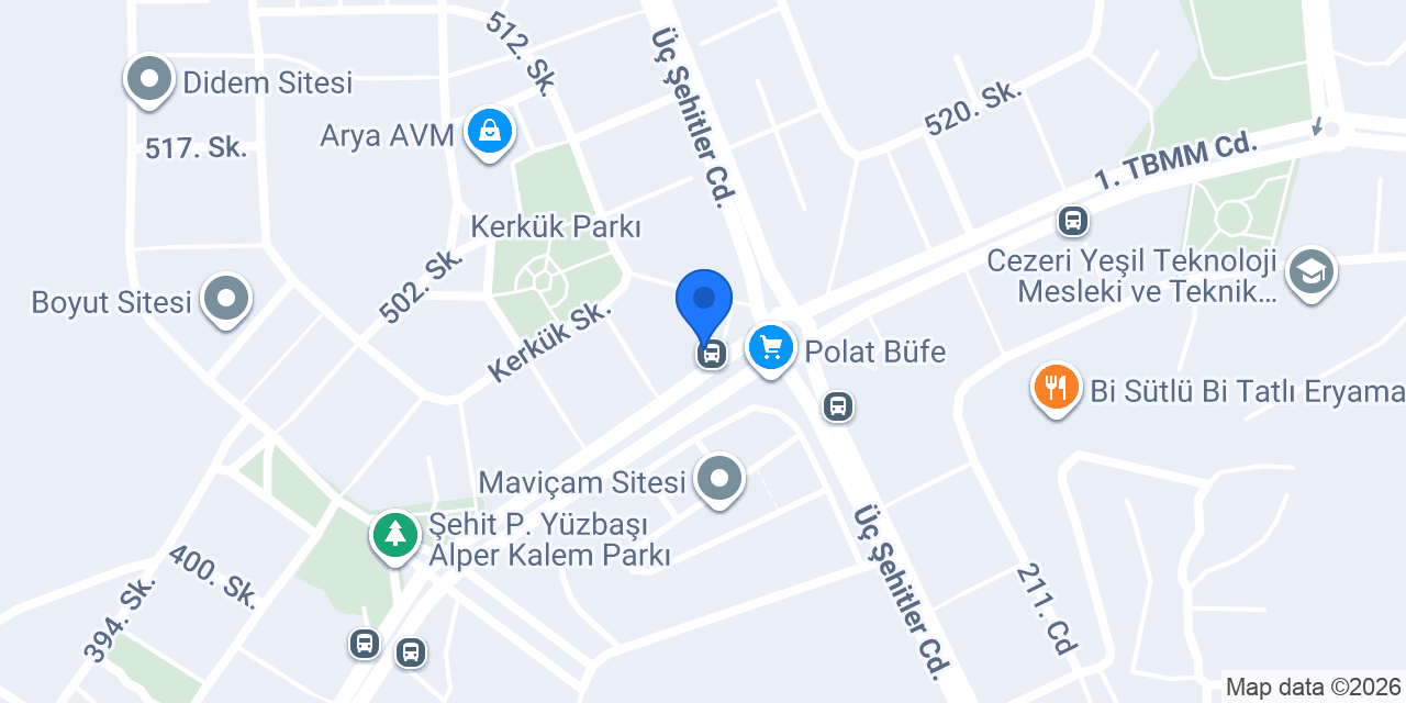 Evpark konumu