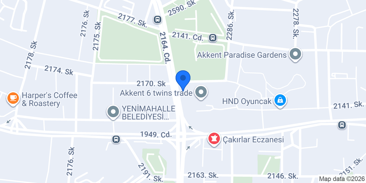 Chocolabs Akkent Çakırlar konumu