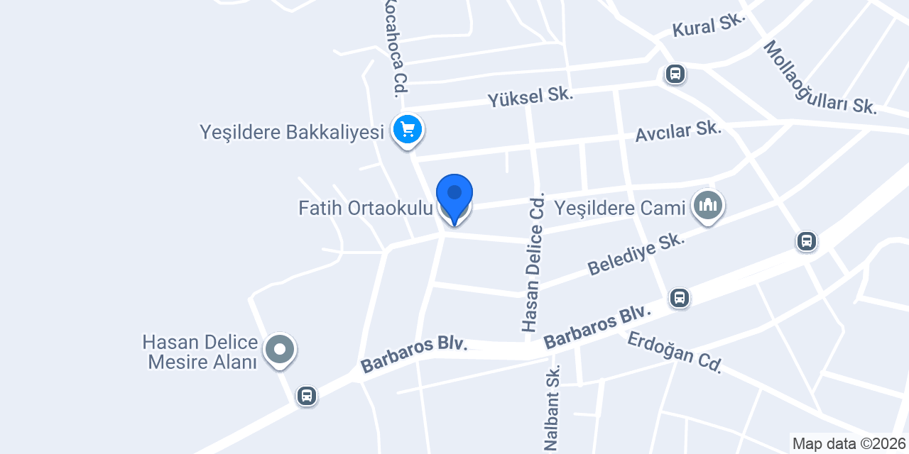 Fatih Ortaokulu konumu