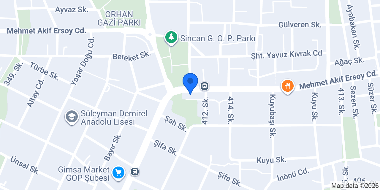 Yurt Usta Evim Döner Salonu konumu