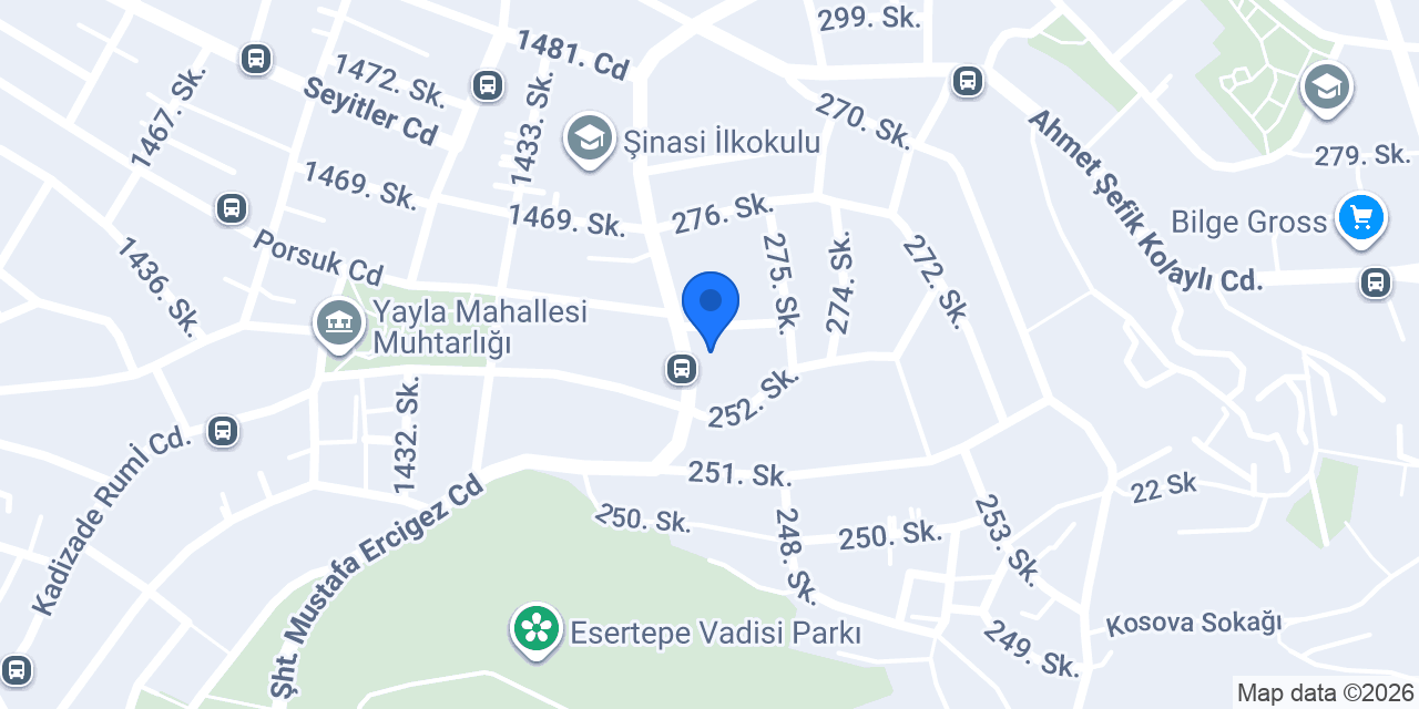 YENİ ESERTEPE ECZANESİ konumu