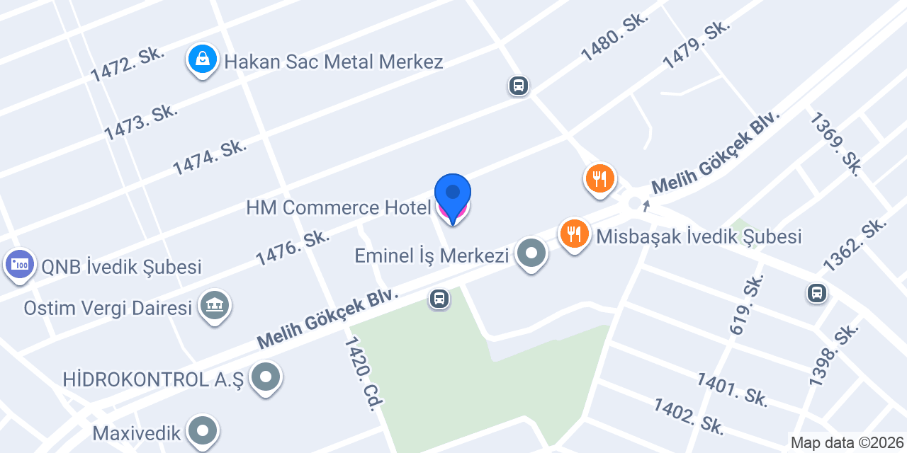 HM Commerce Hotel konumu