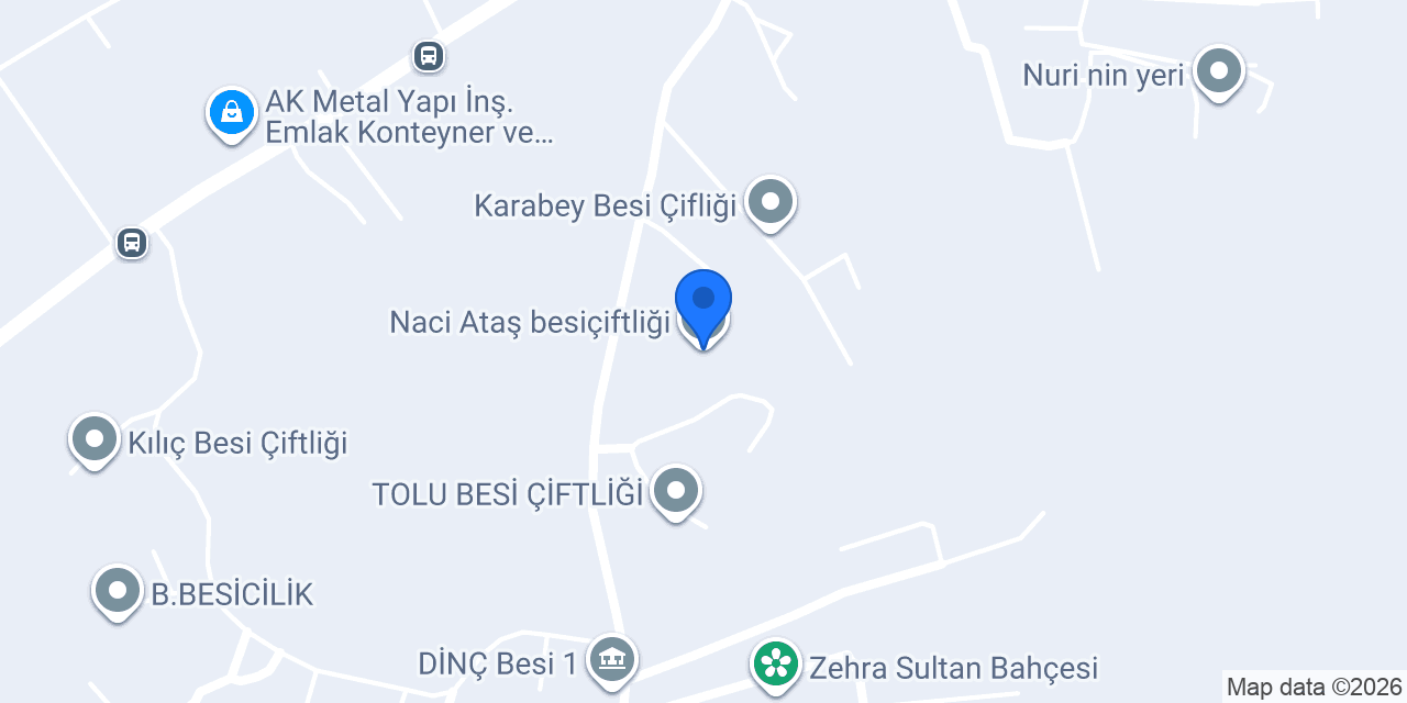Naci Ataş besiçiftliği konumu