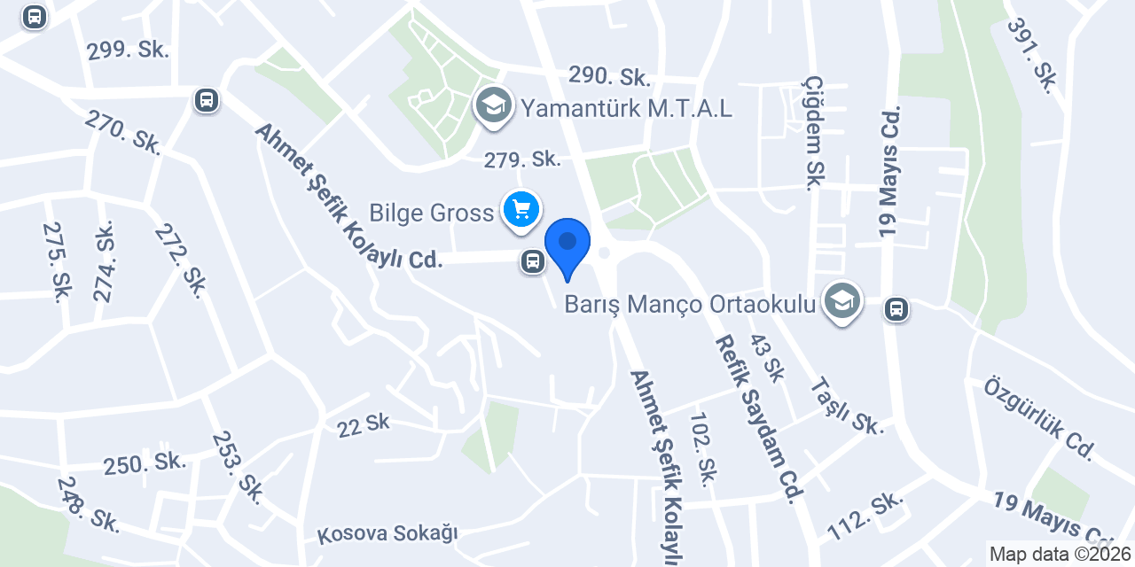 Şelale Sürücü Kursu konumu