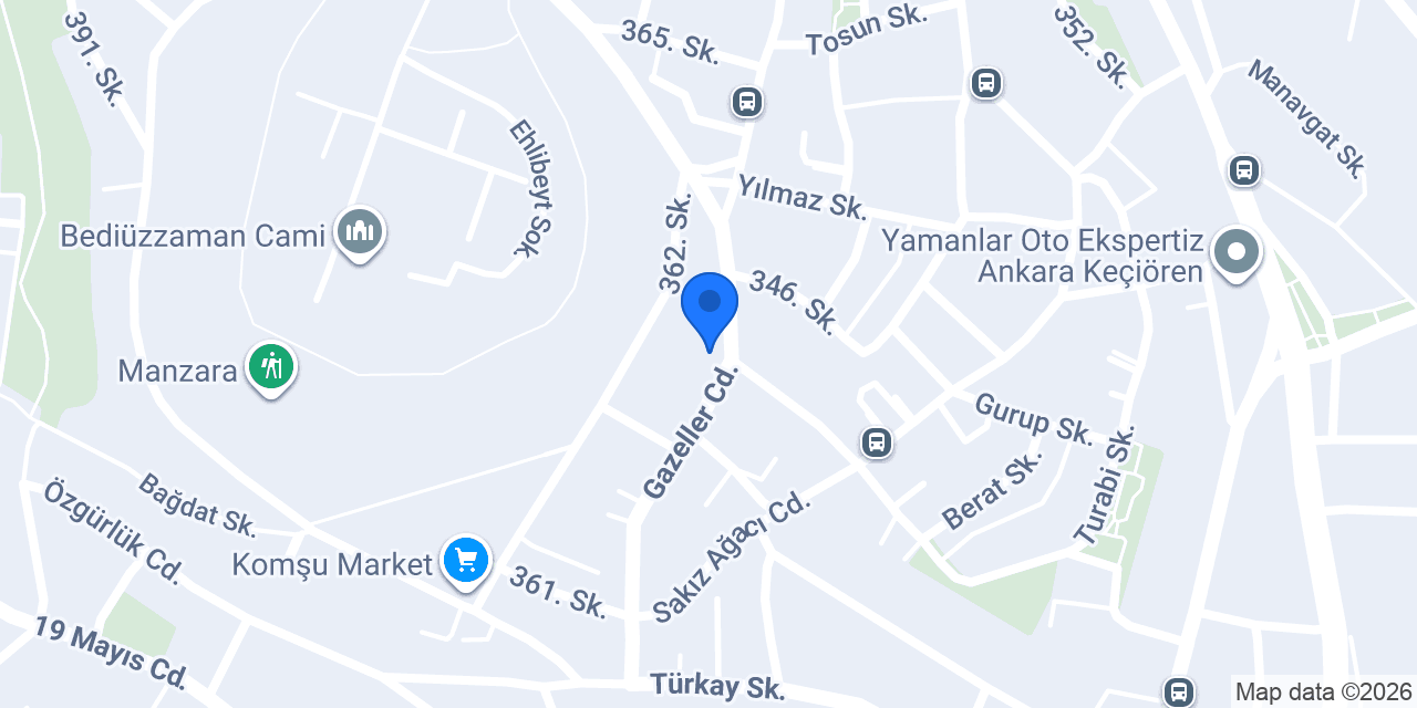 Hun Ortaokulu merkezi konumu
