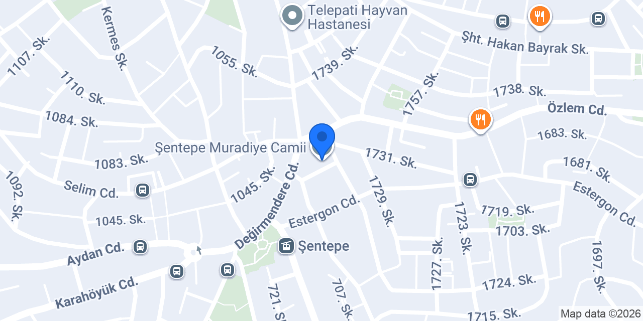 Şentepe Muradiye Camii konumu