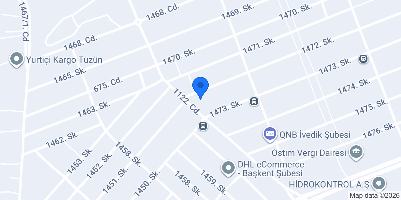 Yeşilyurtlar Makina Isı Cihazları ve Sanayi Ticaret Ltd. Şti. konumu