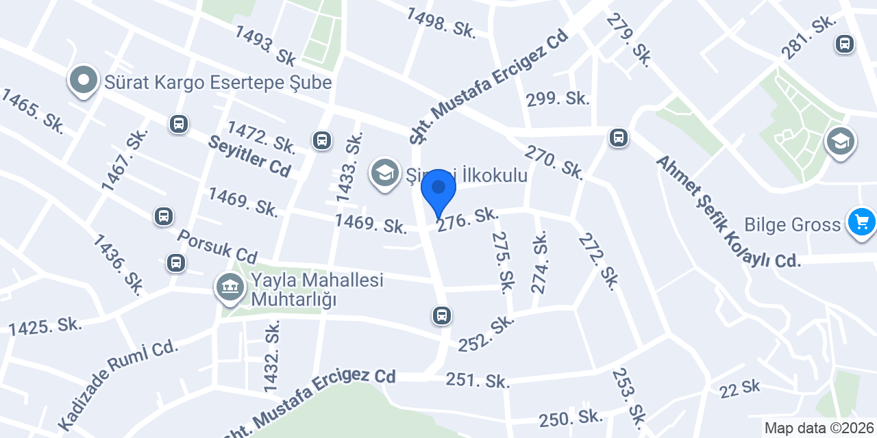 Buğulu Fırın Pasta ve Cafe konumu