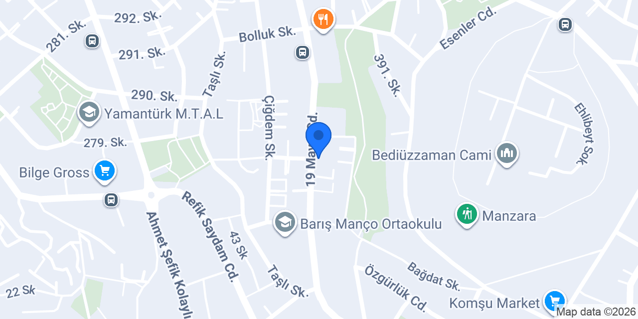 Özüm Kuaför konumu