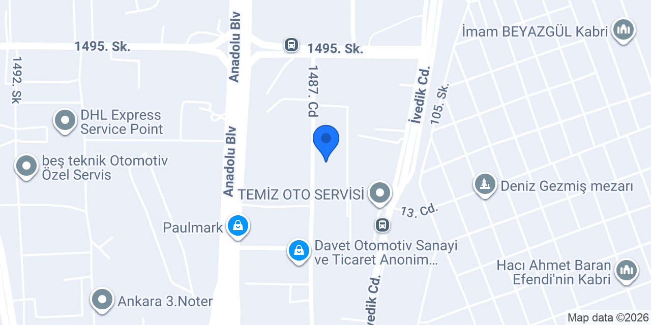 Ankara Şeker konumu