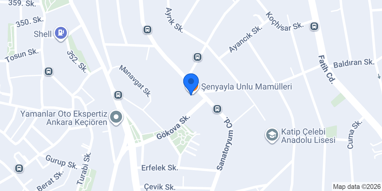 Şenyayla Unlu Mamülleri konumu
