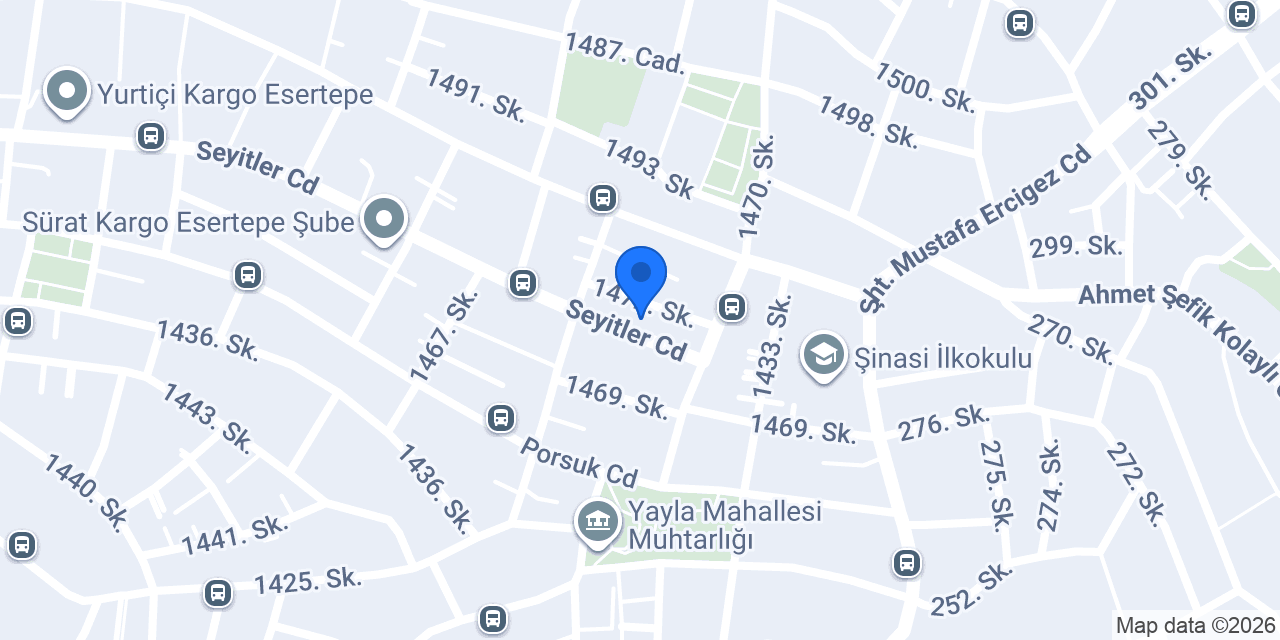 Utem Mobilya Tasarim konumu
