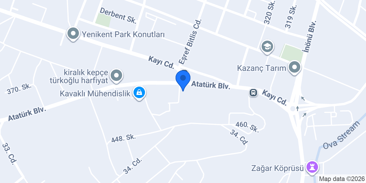 AKSU HALI YIKAMA Fab konumu