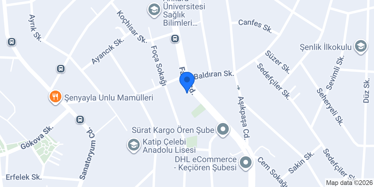 Özçelik Otomotiv konumu