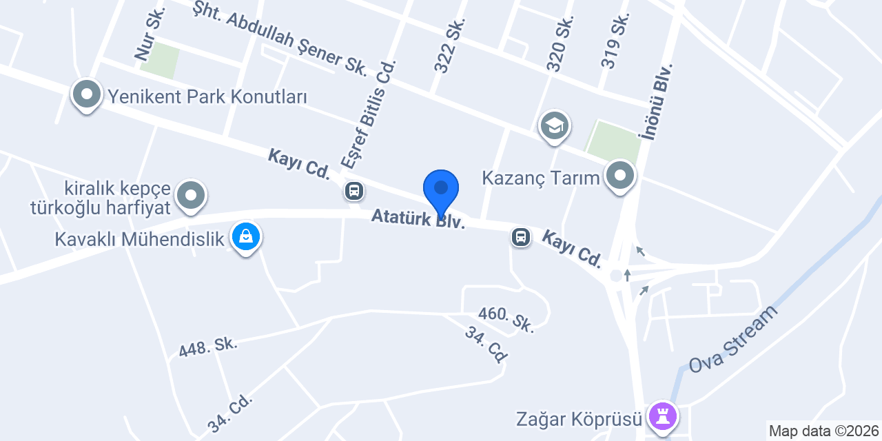 Öz Garanti Halı Yıkama konumu