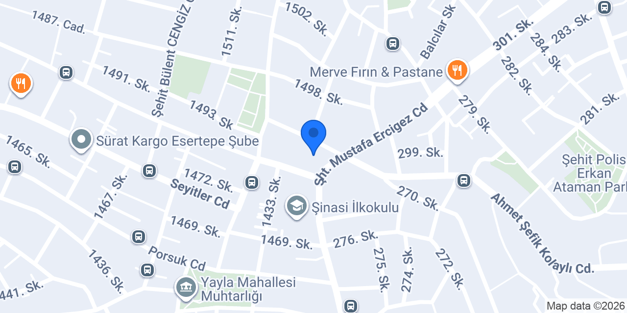 Erkanlar Mobilya konumu