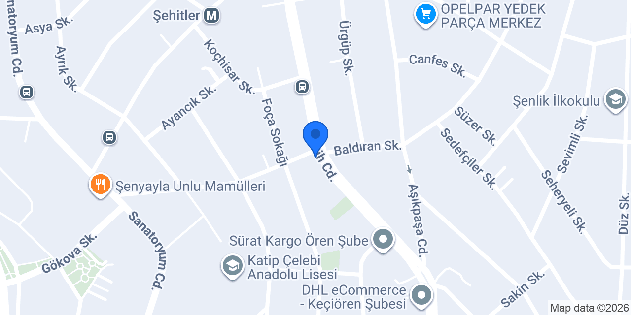 Doçent Doktor Cenk Kılıç konumu