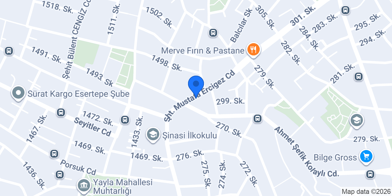 Sevil kuru temizleme konumu