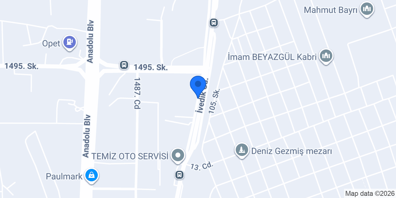 Ankara Fidancılık konumu