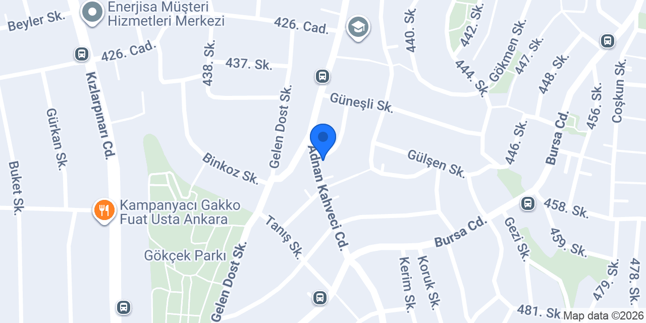 Ankara Fabrika Çizgileri konumu