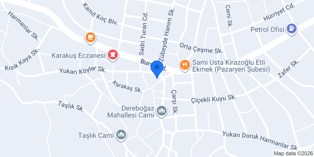 Pazaryeri Eczanesi konumu