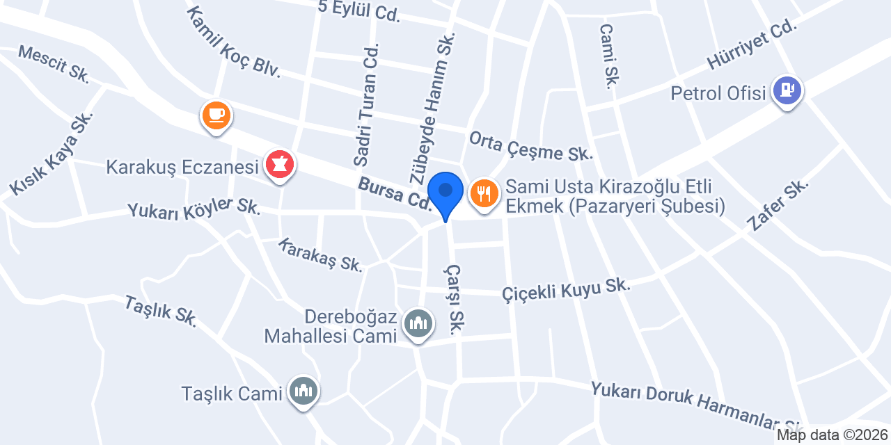 Pazaryeri Çilingir konumu