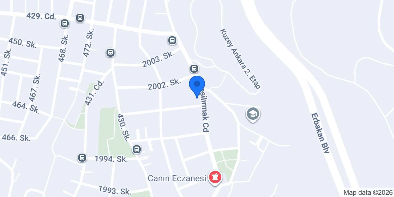 Kuzey Ankara Eczanesi konumu