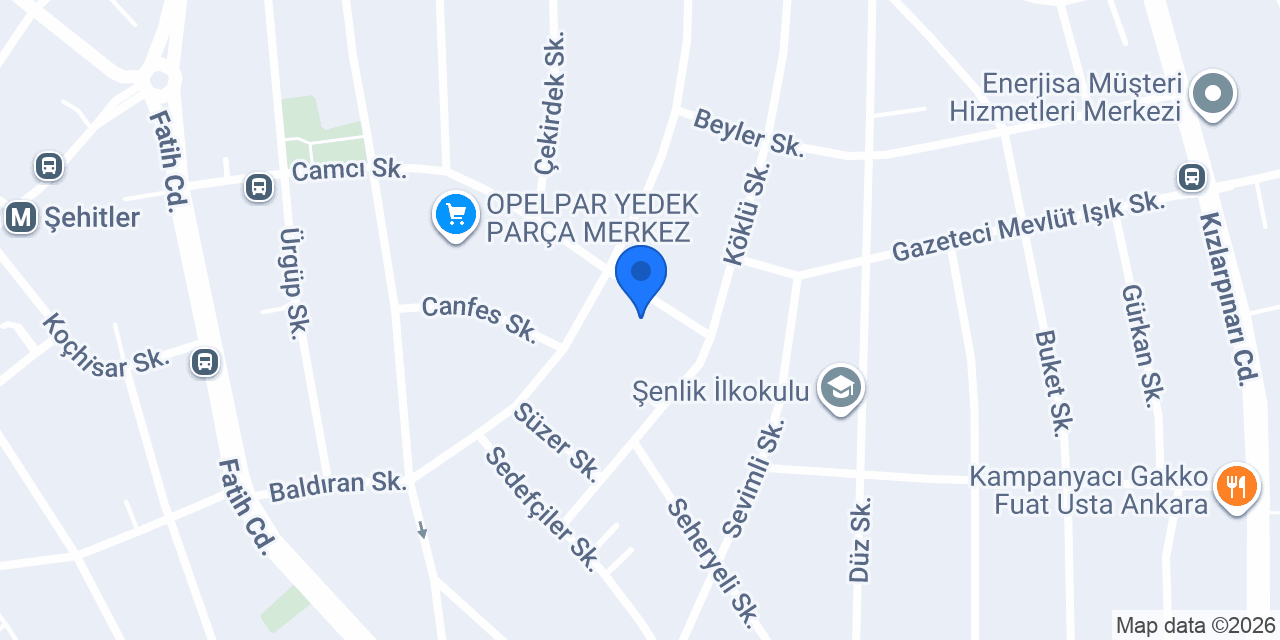 Ankara Camcı konumu